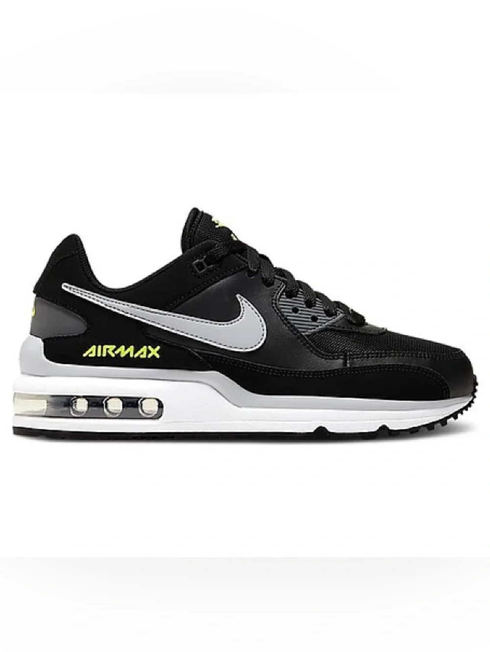 Nike Air Max Wright youth sneakers in the 'Black Volt' size 2
